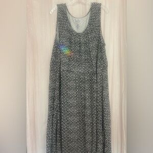 Croft & Barrow Black and White Geometric Mini Dress